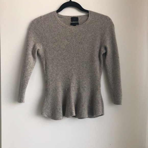 NWOT Banana Republic Cashmere Peplum - Picture 4 of 6